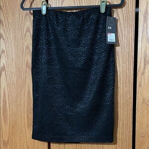 Mossimo Supply Co. Black Textured Pencil Skirt
